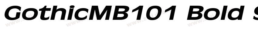 GothicMB101 Bold 90m字体转换